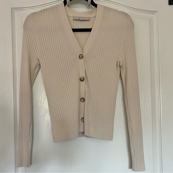 Loft cream button up blouse - Picture 1 of 6